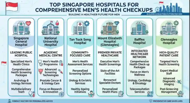 Top Singapore Hospitals for Comprehensive Men’s Health Checkups