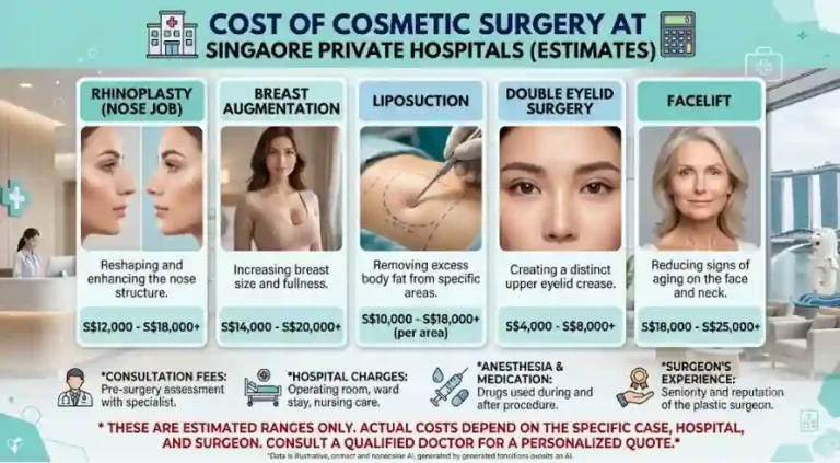Cost of Cosmetic Surgery at Singapore Private Hospitals