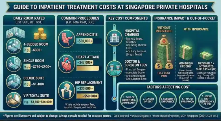 Inpatient Treatment Costs at Singapore Private Hospitals