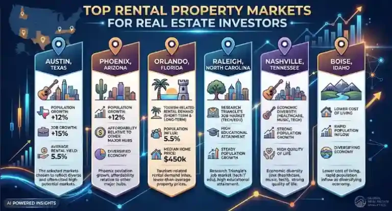 Top Rental Property Markets for Real Estate Investors