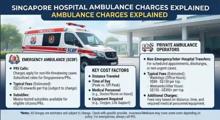 Singapore Hospital Ambulance Charges Explained