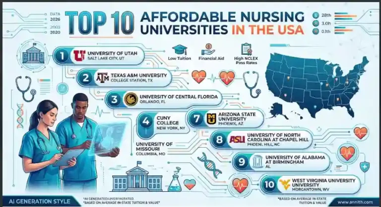 Top 10 Affordable Nursing Universities in the USA