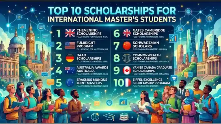 Top 10 Scholarships for International Master’s Students